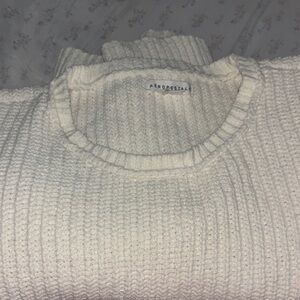Aeropostale Men's Off-White Crewneck Sweater